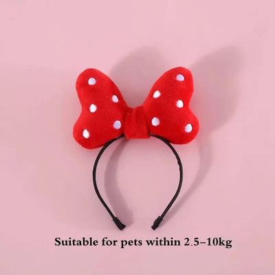 Cat Accessories Party Cat Headdress Wear Puppy Hairband Dog Dress Up Hat Pet Hair Accessories Bow Tie Dog Bowknot Pet Hair Hoop