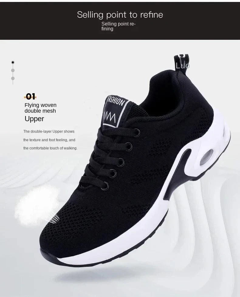 Sports Shoes for Women Spring White Breathable Casual Sneakers Summer Breathable Air Cushion Running Zapatillas Mujer Girl Shoes