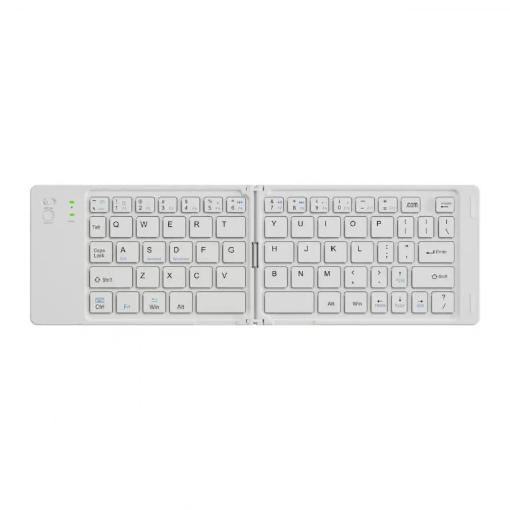 Mini Wireless Folding Keyboard Slim Design Lightweight Bluetooth Keyboard Portable Rechargeable Foldable Keyboard Notebook