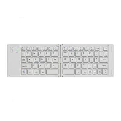 Mini Wireless Folding Keyboard Slim Design Lightweight Bluetooth Keyboard Portable Rechargeable Foldable Keyboard Notebook