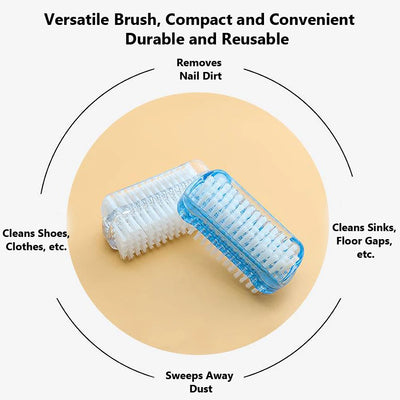 Double-Sided Cleaning Brush, Kitchen Bathroom Floor Toilet Cleaning Brush, Washing Brush Household Tool