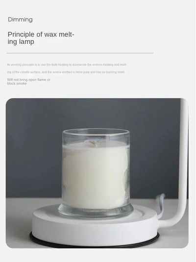 Korean Candle Warmer Lamp Candle Tray  Candle Holder Modern Dimmable Electric Night Light Fragrance Light Desk Decor Lighting