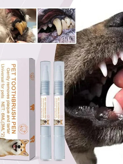 Pet Teeth Cleaning Pen Pet Dental Pen dog Toothbrush Pen Fresh Breath Tooth Whitening Cat Teeth Refreshing Pen pet supplies