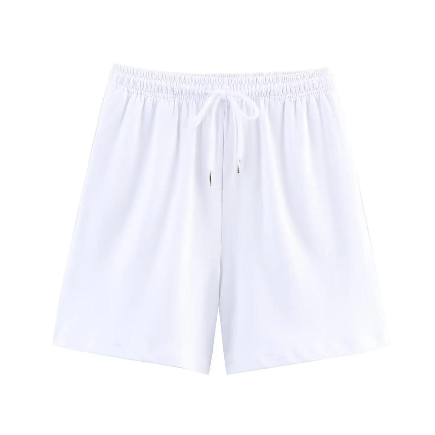 Women Summer Fashion 2 Pieces Short Sets Solid Loose T-Shirt and High Elastic Waist  Shorts Sportswear Female Chic Lady