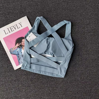 Women Sports Bra Top Push Up Fitness Yoga Bra Underwear Sport Tops For Women Breathable Running Vest Bralette Gym Wear Female