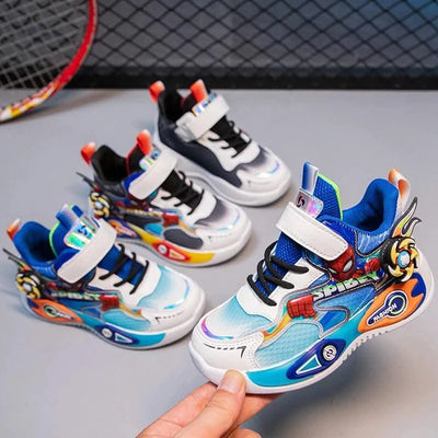 Boys' casual sports shoes | Lightweight and cushioned running shoes | 5-12 year old children's sports walking shoes | Shock abso