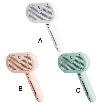 Dog Steam Grooming Brush Pet Spray Hair Removal Comb ABS Luxury Grooming Brush For Smooth Coat Pet 3 In 1 Groomer Steam