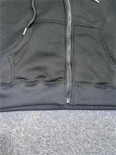 Zipper Hoodies Women/Men Fashion Long Sleeve Hooded Fleece Sweatshirt Hot Sale High Quality Casual Campus Streetwear Sportwear