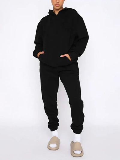 Cotton Sweatpants Sets For Women 2 Pieces Outfit Autumn Loose Hoodies And Pants Sets Sports Suits Women Tracksuits Set Ladies
