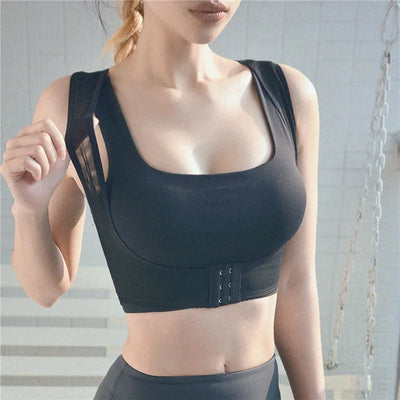 Breathable Women Active Bra Sports Bra Sexy Hollow Out Sports Top Push Up Gym Fitness Underwear Female Running Yoga Bra Tank Top