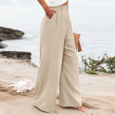 Women's Wide Leg Pants High Elastic Waisted In The Back Business Work Trousers Long Casual Pants Pants for Women Women’s Pants