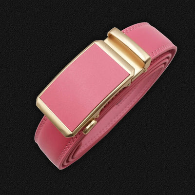 Men Black Strap Waistband Genuine Leather Automatic Buckle Belts |  Belts for Business