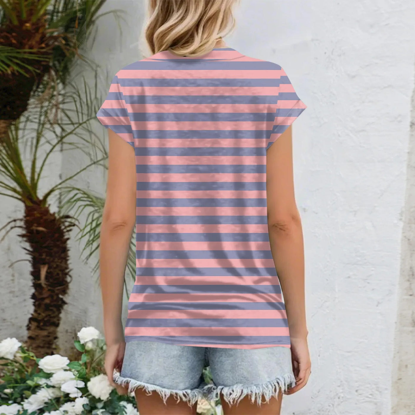 Womens Summer Tops Going Out Workout Outfits Spring Short-sleeved T Shirts Business Casual Dressy Fashion Trendy Clothes 2025
