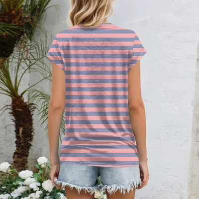 Womens Summer Tops Going Out Workout Outfits Spring Short-sleeved T Shirts Business Casual Dressy Fashion Trendy Clothes 2025