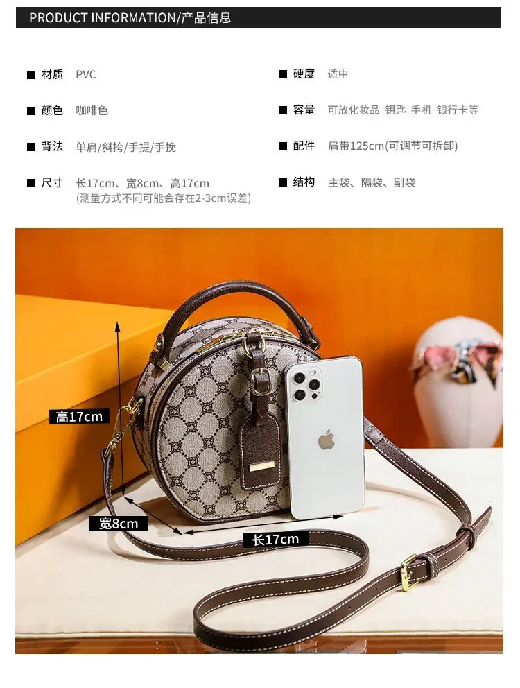 Elegant Handbag For Women In Genuine Leather, Crossbody And Shoulder Bag With Chic Detailing, By Famous Luxury Designer