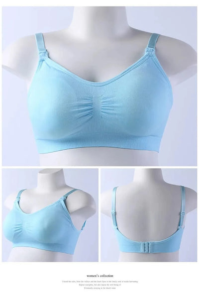 Maternity Bras Double Layer Seamless Bra Pregnancy Clothes Prevent Sagging Breastfeeding Women's Breathable lactancia Bra