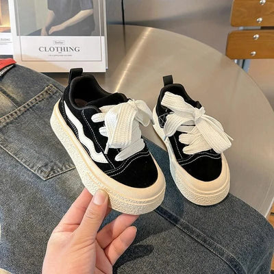 Children's Sports Shoes 2024 Fall New Girls' Non-slip Soft Sole Casual Shoes Boys Light Canvas Sports Shoes