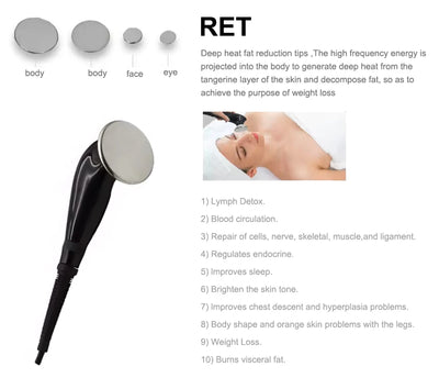 448K Face Lifting Thermo Therapy Machine CET RET Skin Tightening Anti-wrinkle Beauty Equipment Fat Burner Slimming Weight Loss