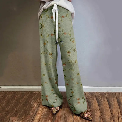 Bohemian Casual Wide Leg Pants European Fashion Women's Sports Trousers Boho Pants Daily Party Drawstring Loose Pants Plus Size
