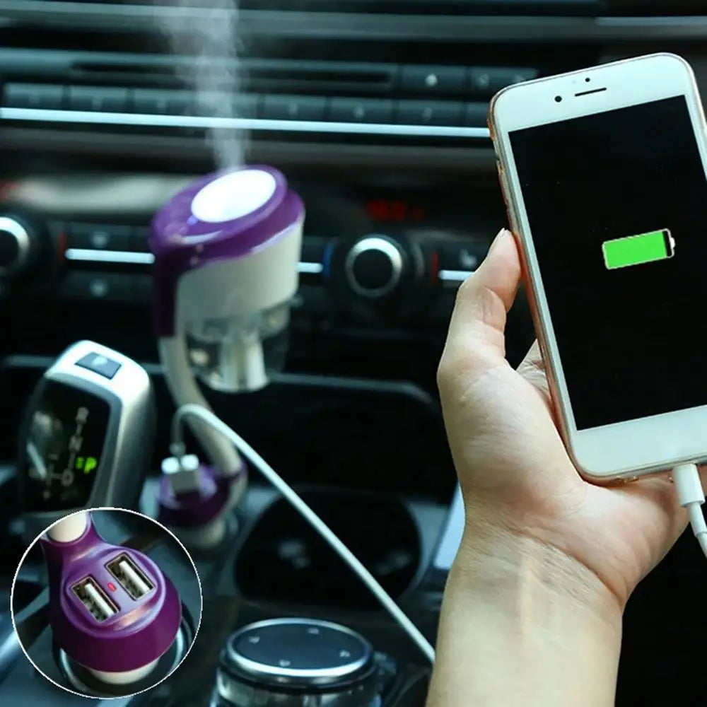 Car Humidifier Diffuser Small USB Air Scent Humidifier Vehicle Fragrance Oil USB Scent Mist Purifier Aromatherapy For Workplace
