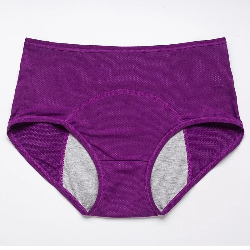 Plus Size Leak Proof Menstrual Panties Women Underwear Period Cotton Pregnancy Waterproof Briefs Physiological Breathable Pants