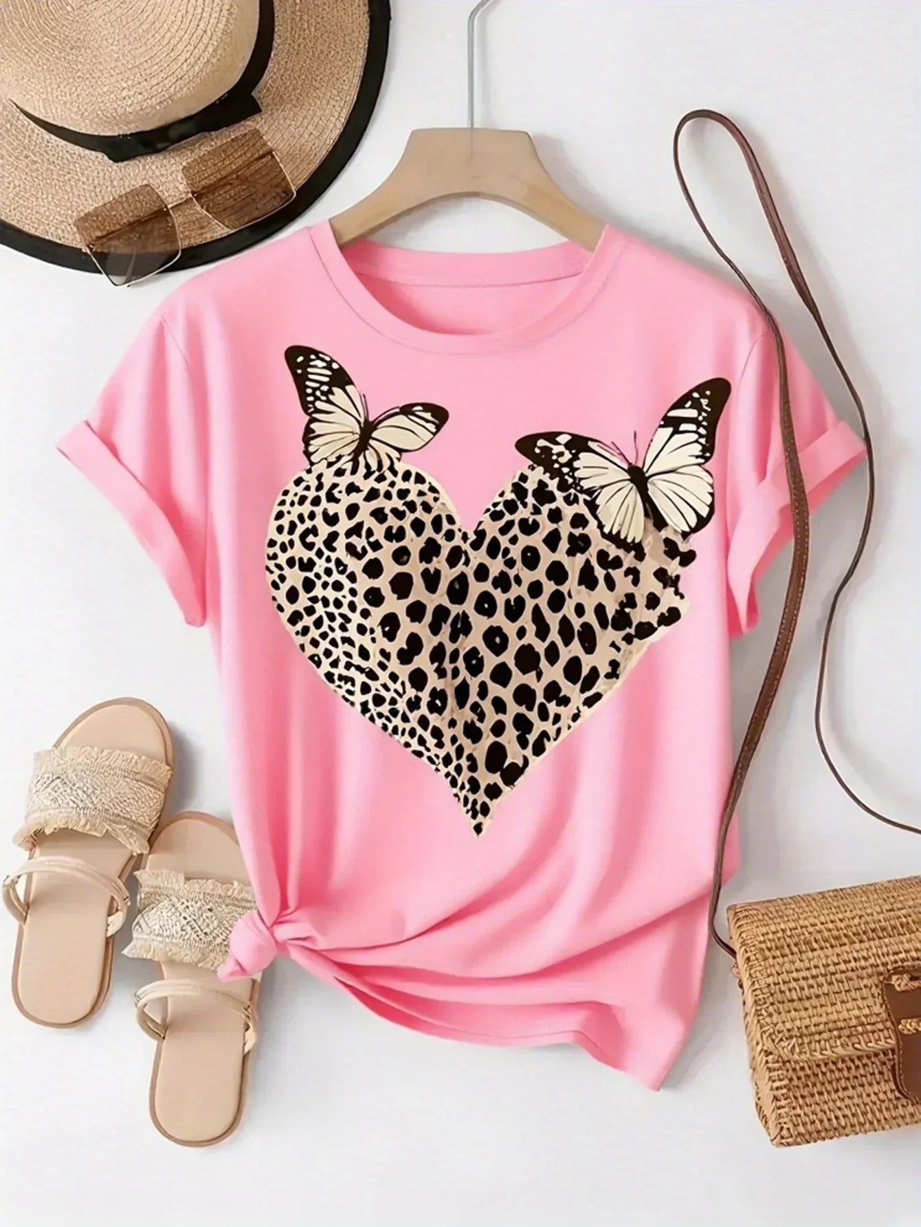 Women'S T-Shirts T-Shirts Women Comfortable And Relaxed Clothes Round Neck Suitable for All Seasons Elegant And Casual Tops