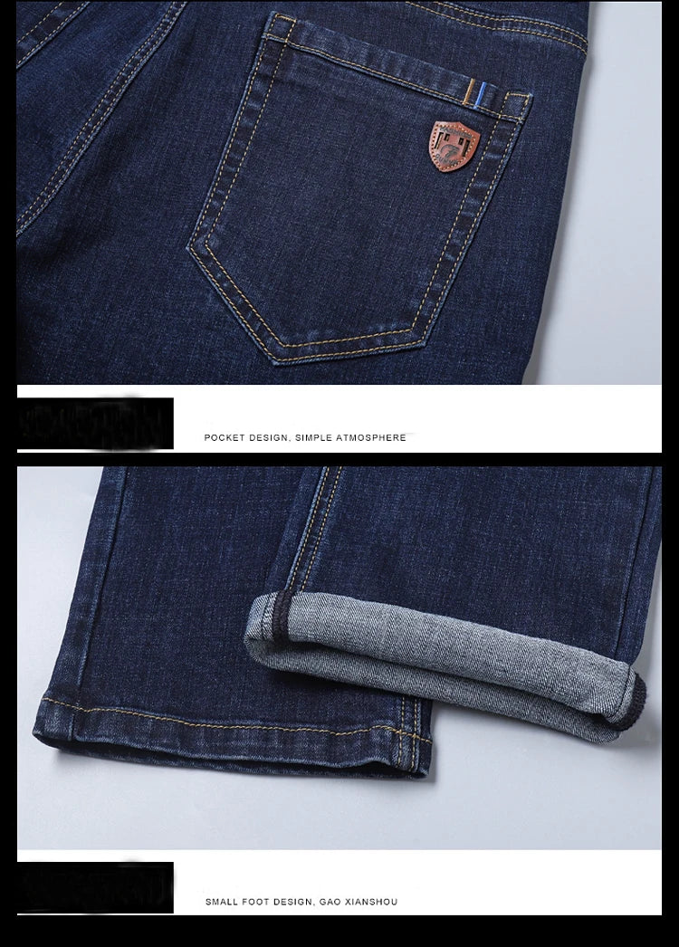New Men Classic Jeans Jean Homme Pantalones Hombre Men Mannen Soft Black Biker Masculino Denim Overalls Mens Pants Size 30-40