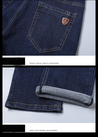 New Men Classic Jeans Jean Homme Pantalones Hombre Men Mannen Soft Black Biker Masculino Denim Overalls Mens Pants Size 30-40