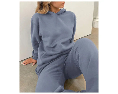 Cotton Sweatpants Sets For Women 2 Pieces Outfit Autumn Loose Hoodies And Pants Sets Sports Suits Women Tracksuits Set Ladies