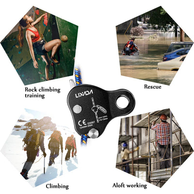 Climbing Ascender Arborist Climbing Rope Protection Belay Device Grip Outdoor Climbing Rigging 8-13MM Rope Mountain Climbing