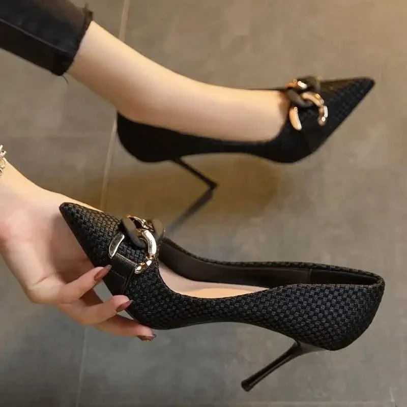 Non Slip Casual Ladies High Heeled Pump Shoes | Elegant Hot Trendy Women's Shoes