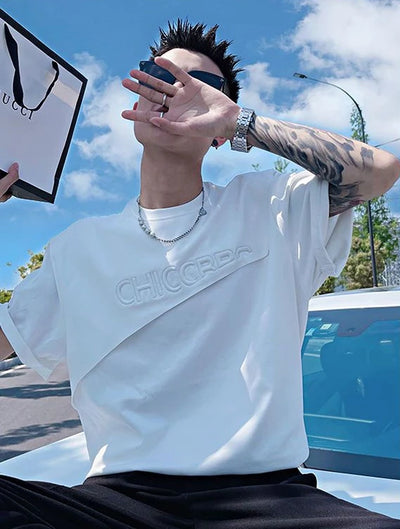 Top T Shirt for Men Man Tee Shirts Green Plain Slim Fit Clothing Streetwear Alphabet Rock Ordinary Katoen Hip Hop Cheap New In S