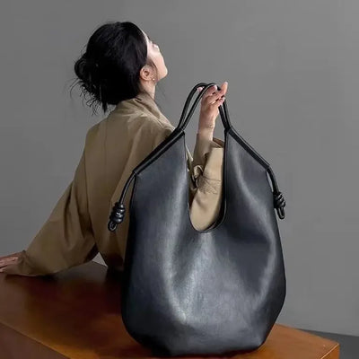 Womens Black Handbag Minimalist Casual Tote Bag Large-capacity Commuting Shoulder Armpit Large Handbags Designer Business Clutch