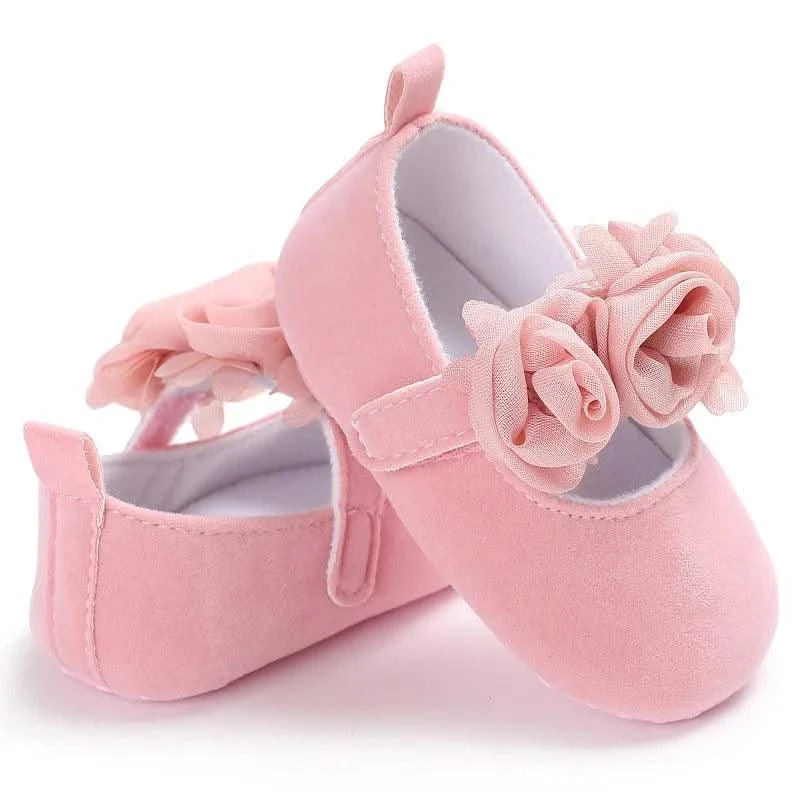 Children's Soft-Soled Flat Shoes With Design | Baby Shoes For All Seasons 0-1 Year Old |Girls Princess Shoes | First Walkers