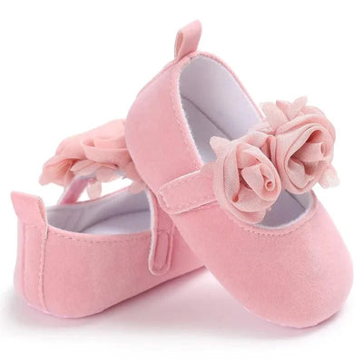 Children's Soft-Soled Flat Shoes With Design | Baby Shoes For All Seasons 0-1 Year Old |Girls Princess Shoes | First Walkers