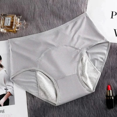 Women Physiological Panties Period Menstrual Underwear Leak Proof with Breathable Hole Lingerie Plus Size L-6XL