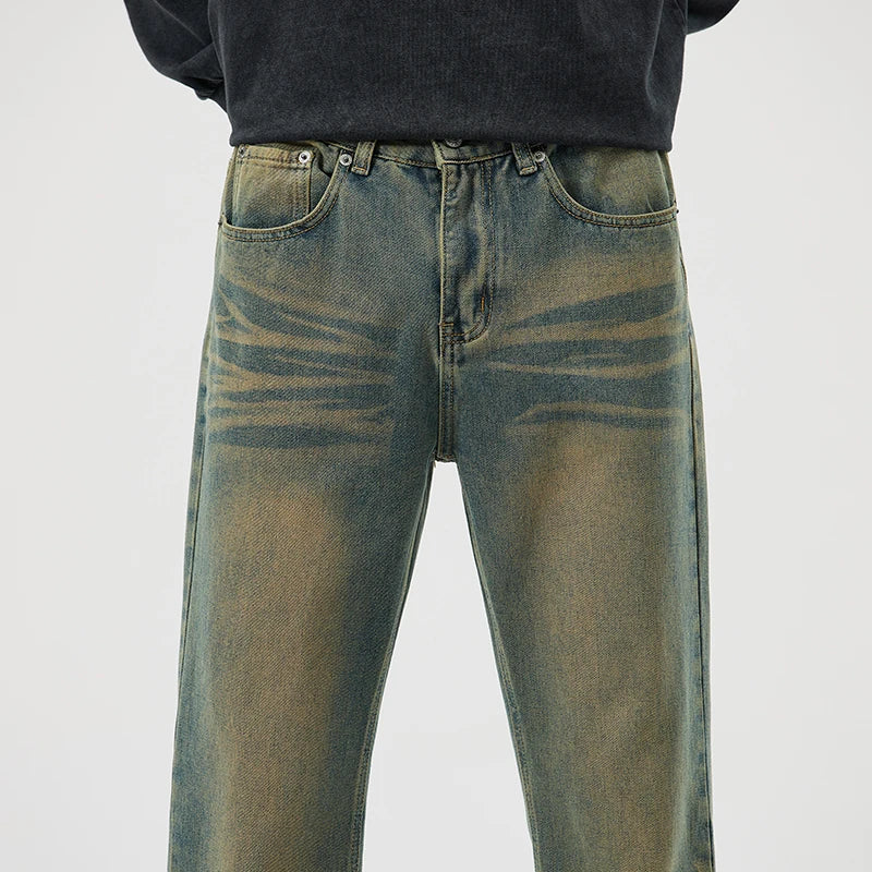 Men's Jeans Man Denim Shorts Jean Streetwear Mens Trousers Wide Y2k Pants Baggy Jeans Clothing Flared Male Cargo New Pant Ripped
