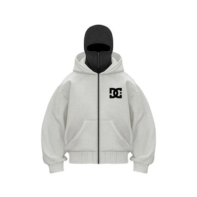 "2025 Men's Designer Clothing: Double-zipper hoodie, autumn and winter masked hip-hop Sweatshirt, Fitness and casual Hoodie.