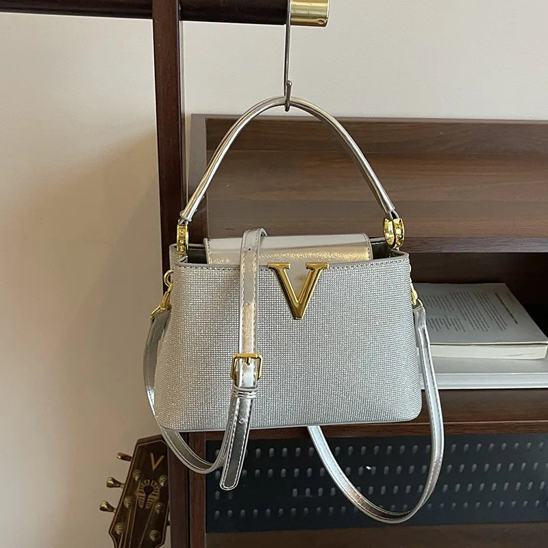 2025 New High-Sense Women's Designer Handbag - Feminine, Versatile, Large Capacity for Work & Crossbody