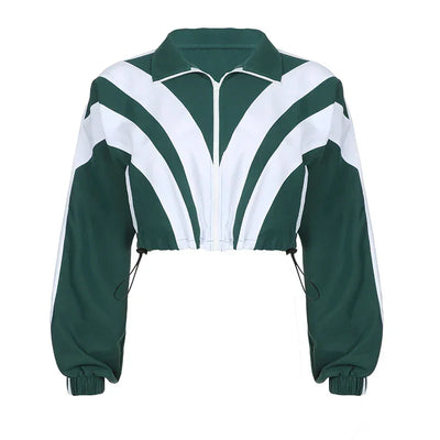 BIIKPIIK Contrast-color Women Tracksuits Sporty Fitness Fashion Two Piece Pants Sets Jacket + Pants Jogging Street Style Outfits