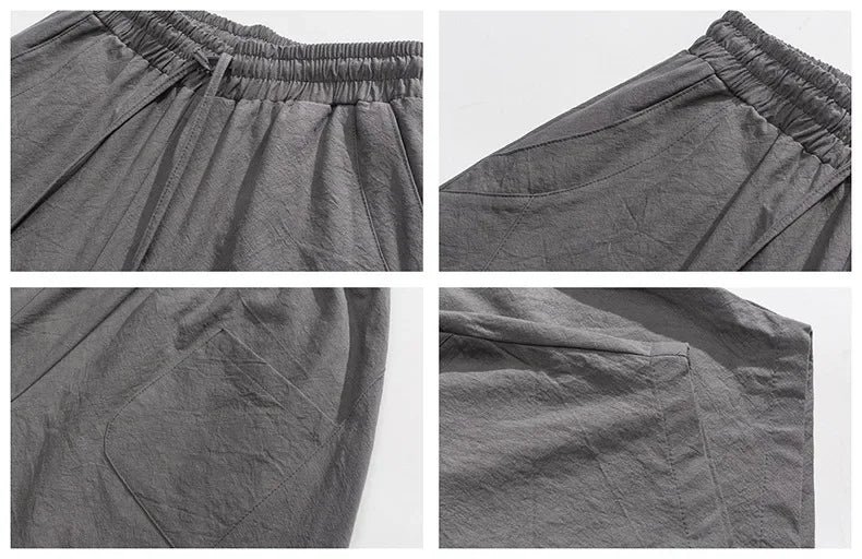Men's Spring Loose Harem Pants Chinese Linen Oversize Sweatpants High Quality Casual Brand Male Harem Trousers