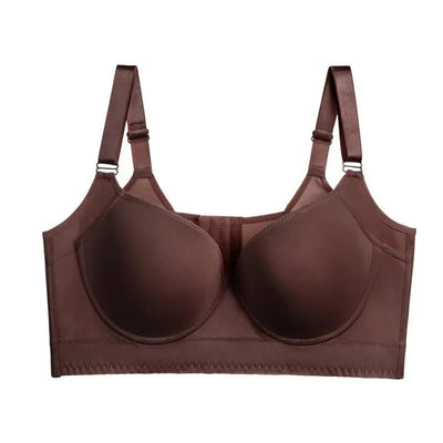 Women Full Coverage Push Up Bra Underwire Sculpting Uplift Shapewear Deep Cup T Shirt Bra Hide Back Fat Smoothing Brassiere