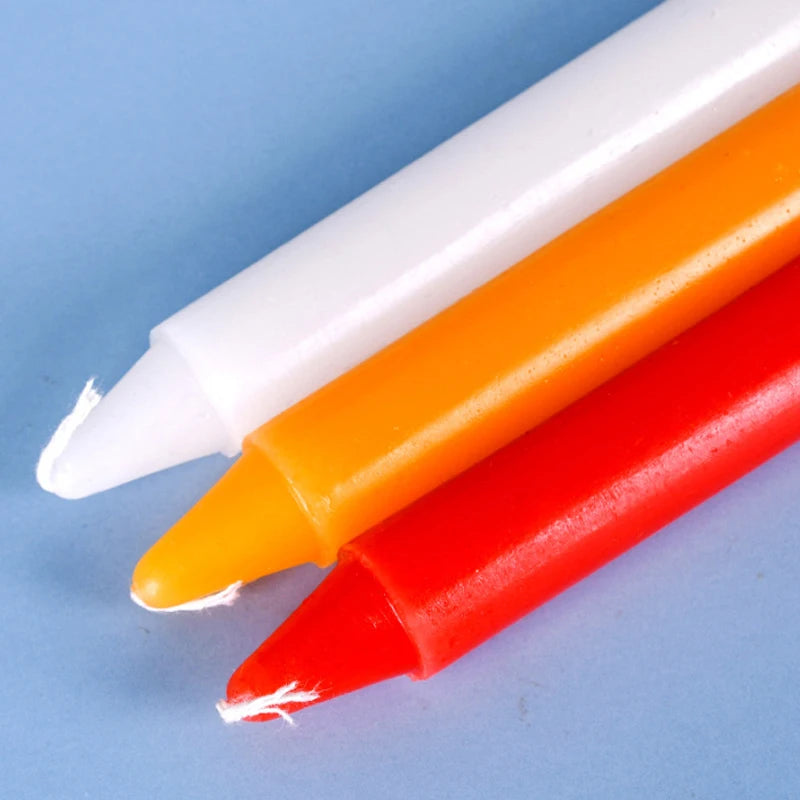 Emergency Lighting Candle, Red, White, Yellow, 2cm Diameter, 21cm Height, Worship Sacrifice, Romance Pray, 10Pcs per Lot