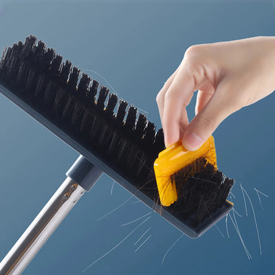 2 in 1 Household Cleaning Brush Floor Scrub Bathroom Cleaning Tools Swith Adjustable Long Handle Brush for Cleaning Tile Tools