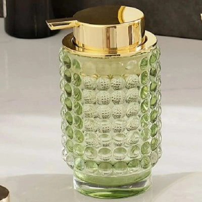 Luxury Glass Emulsion Hand Sanitizer Bottle Press Soap Bottle Shampoo Shower Gel Bottled Home Bathroom Decoration Accessories