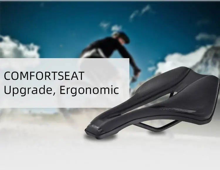 KOCEVLO Bicycle Seat Saddle Mtb Road Bike Steel Saddles Mountain Bike Racing Saddle Pu Breathable Soft Comfortable Cushion