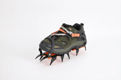 12 tooth professional crampons outdoor rock climbing ice fishing snow skid shoe cover mountaineering skid gear 12 teeth