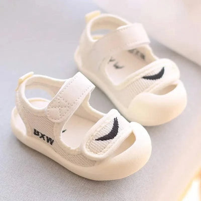 Children's Sports Sandals with Toe Caps, Anti-Collision Soft Sole, Anti Slip Shoes, Breathable Walking Shoes for Boys and Girls