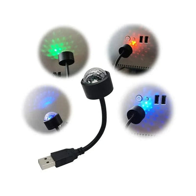 Mini LED Car Roof Star Night Light Projector Atmosphere Galaxy Lamp USB Decorative Adjustable for Auto Roof Room Ceiling Decor