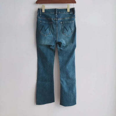 High waist women jeans Slim wild casual Flare Jeans pants Three colors available